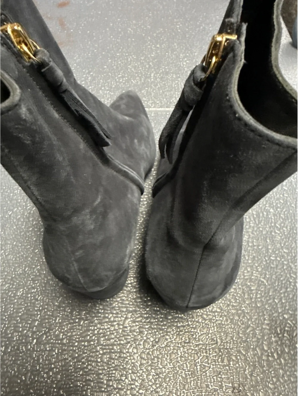 Hobbs London Navy Suede Pointed Toe Ankle Boots EU 40 US 9